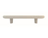 white stone terrazzo bench seating 
