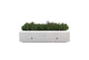 outdoor rectangle planter modular with bench stone terrazzo 