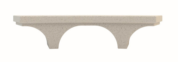 outdoor curved modular bench stone terrazzo 