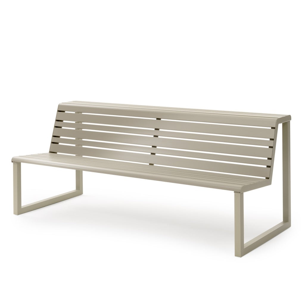 outdoor park bench street furniture metal finish