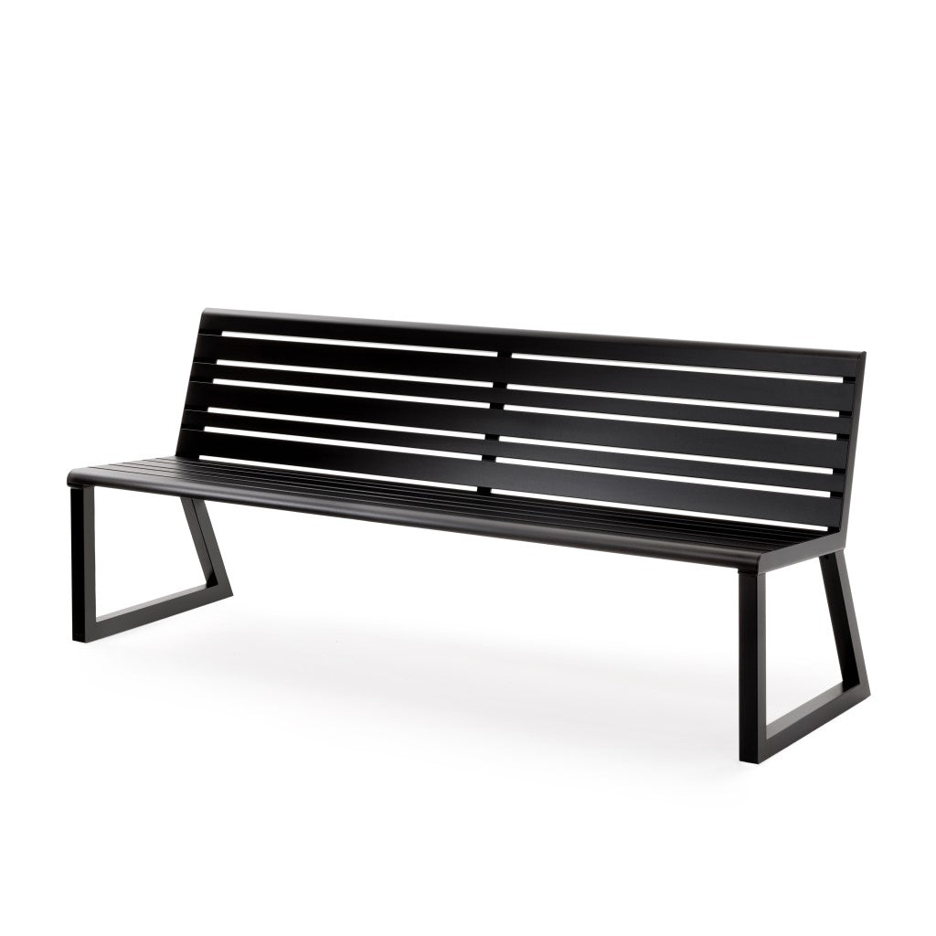 outdoor park bench seating metal 